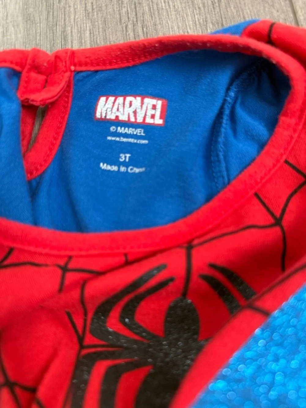 Spiderman Girls Costume Dress with Leggings and Headband Size 3t - Picture 6 of 8